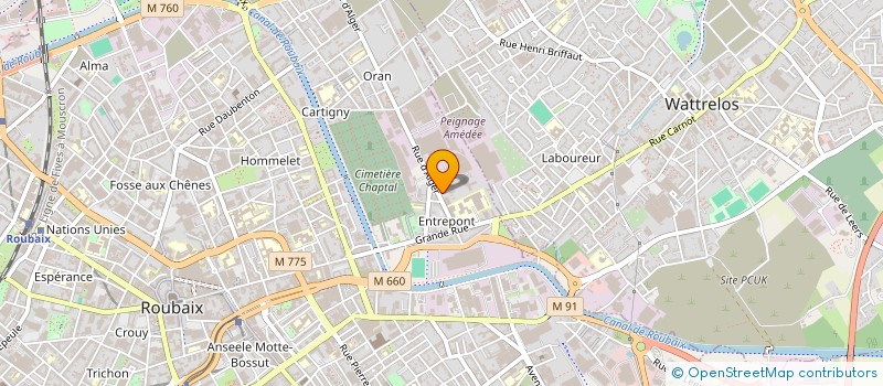 localisation de l'entreprise MK FORMATION à ROUBAIX