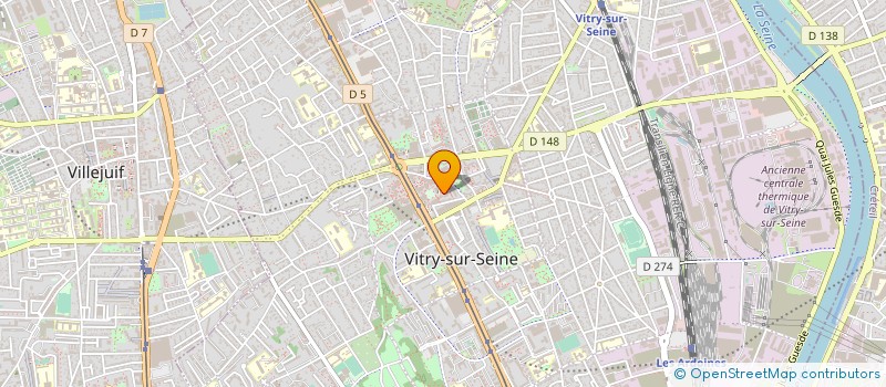 localisation de l'entreprise MK FROID CLIMATISATION SERVICES à VITRY-SUR-SEINE