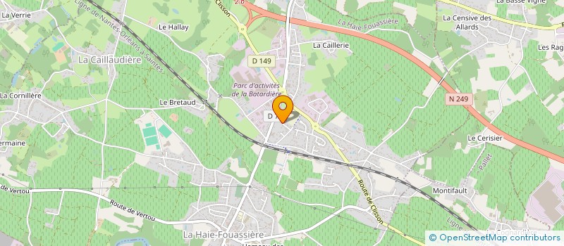 localisation de l'entreprise MK GENESTON  LA HAIE-FOUASSIERE