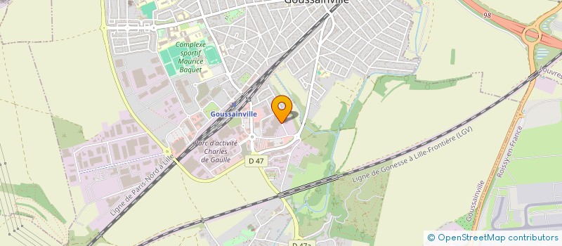 localisation de l'entreprise MK GESTION  GOUSSAINVILLE