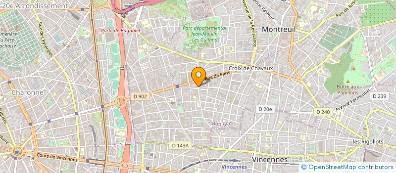 localisation de l'entreprise MK IDEES à MONTREUIL