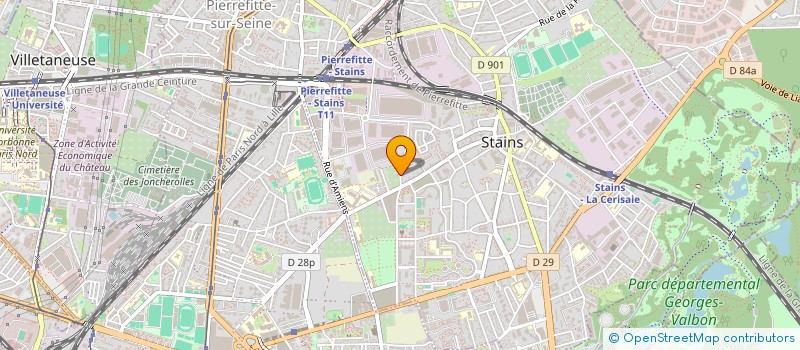 localisation de l'entreprise MK IMMO 9 à STAINS