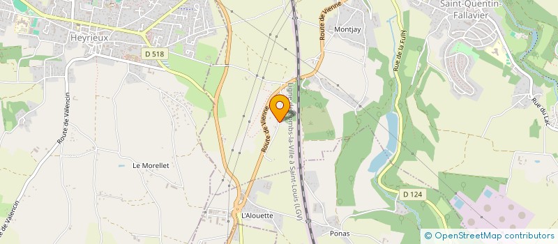 localisation de l'entreprise MK IMMOBILIER  SAINT-QUENTIN-FALLAVIER