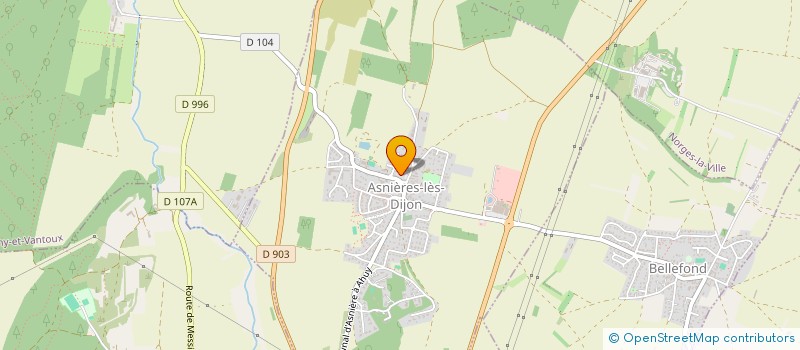 localisation de l'entreprise MK INVEST  ASNIERES-LES-DIJON