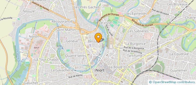 localisation de l'entreprise MK INVEST  NIORT