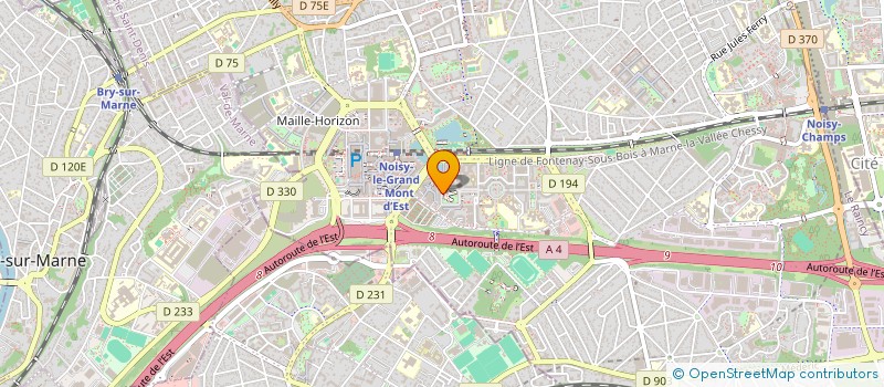 localisation de l'entreprise MK INVEST  NOISY-LE-GRAND