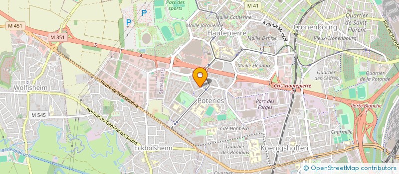localisation de l'entreprise MK LASER à STRASBOURG