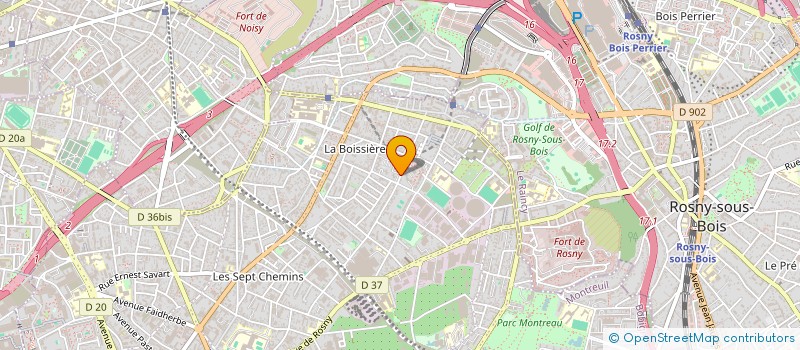 localisation de l'entreprise MK LOCATION à MONTREUIL