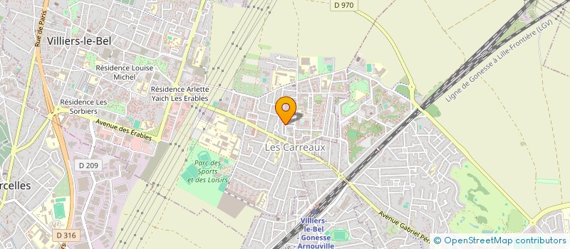 localisation de l'entreprise MK LUX LOCATION  VILLIERS-LE-BEL