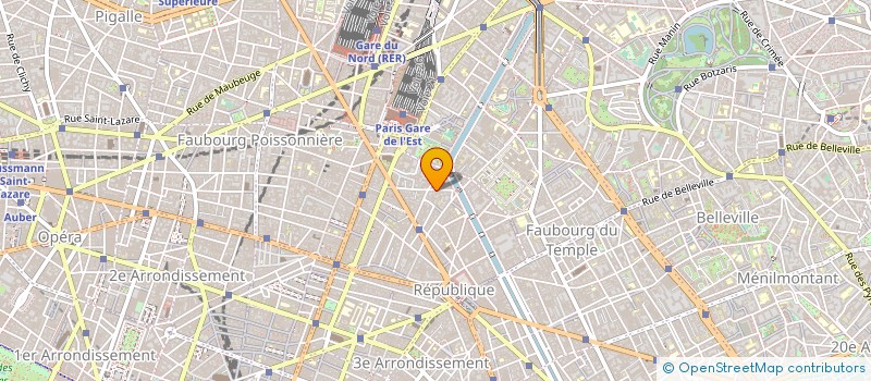 localisation de l'entreprise MK MAJUSCULE à PARIS