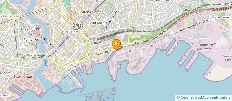 localisation de l'entreprise MK MED  BREST