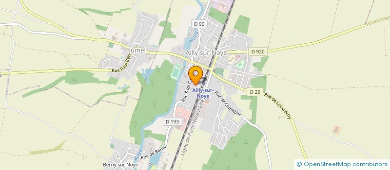 localisation de l'entreprise MK MENUISERIE à AILLY-SUR-NOYE