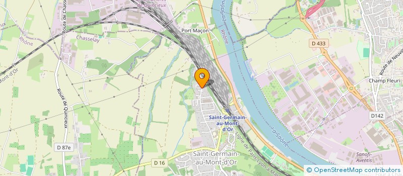 localisation de l'entreprise MK MENUISERIES  NEUVILLE-SUR-SAONE