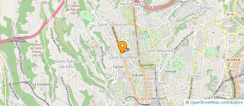 localisation de l'entreprise MK OPTIC à NICE