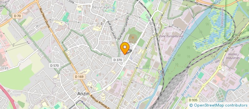 localisation de l'entreprise MK PEINTURE à ANZIN