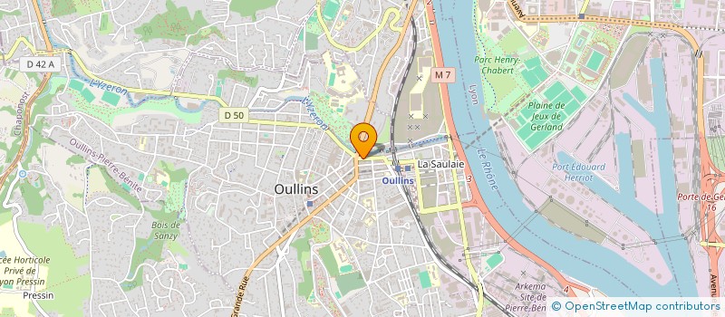 localisation de l'entreprise MK PIZZA  OULLINS-PIERRE-BENITE