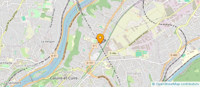 localisation de l'entreprise MK PLOMBERIE à CALUIRE-ET-CUIRE