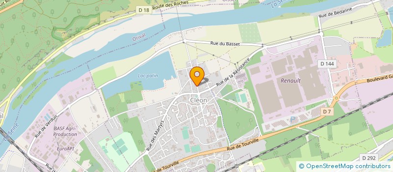 localisation de l'entreprise MK PLOMBERIE CHAUFFAGE  CLEON