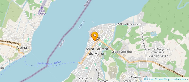 localisation de l'entreprise MK PRESTATION à SAINT-LAURENT-DU-MARONI