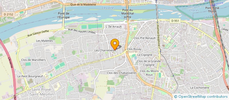 localisation de l'entreprise MK-PROD-ICE  CLERY-SAINT-ANDRE