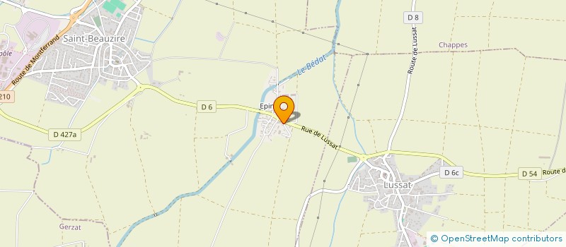 localisation de l'entreprise MK RENOV 63 à SAINT-BEAUZIRE