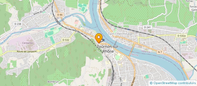 localisation de l'entreprise MK RESTO à TOURNON-SUR-RHONE