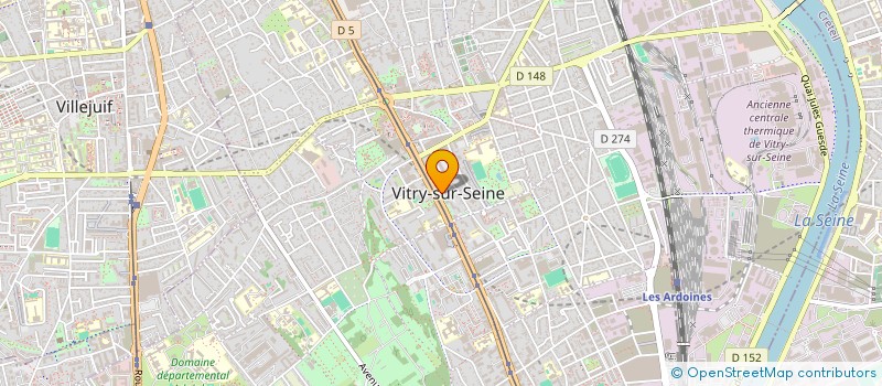 localisation de l'entreprise MK RESTO  VITRY-SUR-SEINE