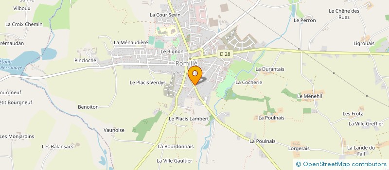 localisation de l'entreprise MK ROMILLE  ROMILLE