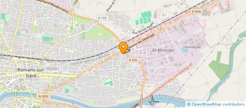 localisation de l'entreprise MK S  ROMANS-SUR-ISERE