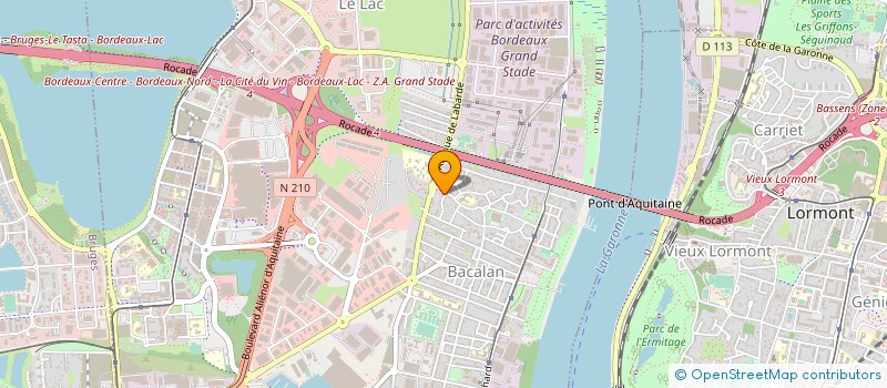 localisation de l'entreprise MK SAINT LOUIS  BORDEAUX