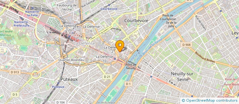 localisation de l'entreprise MK SAINT-TROPEZ à COURBEVOIE