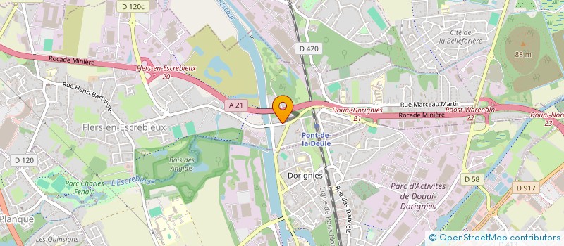 localisation de l'entreprise MK SALENGRO  FLERS-EN-ESCREBIEUX