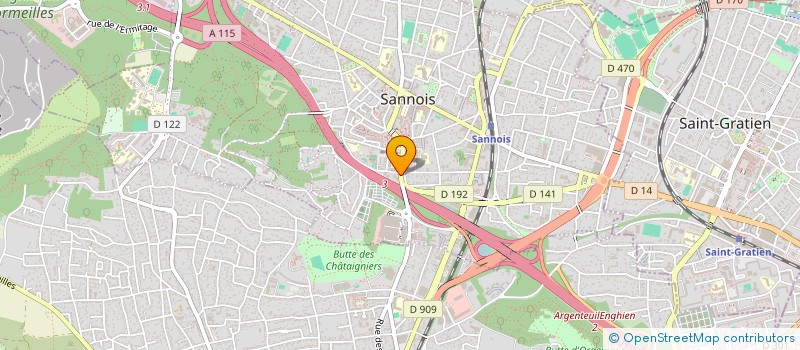 localisation de l'entreprise MK SERRURERIE à SANNOIS