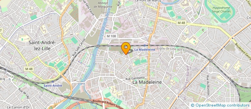 localisation de l'entreprise MK SERVICES à LA MADELEINE