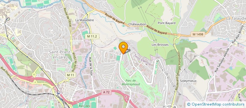 localisation de l'entreprise MK SERVICES  SAINT-ETIENNE