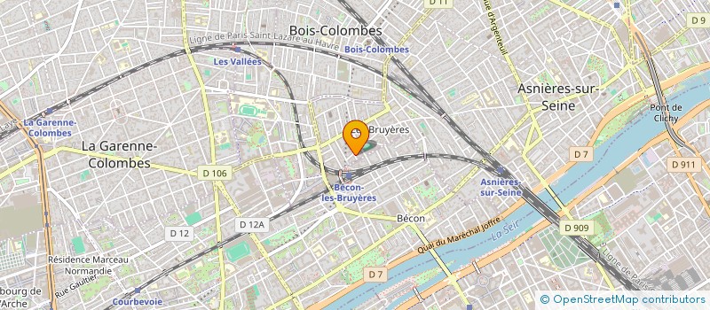 localisation de l'entreprise MK SERVICES  ASNIERES-SUR-SEINE