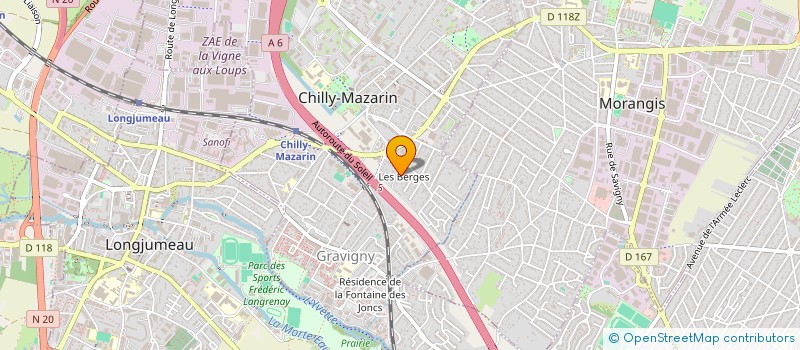 localisation de l'entreprise MK SOLUTECH  CHILLY-MAZARIN