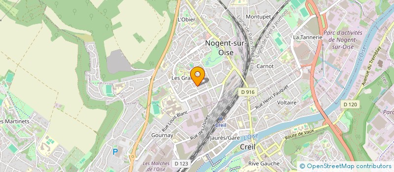 localisation de l'entreprise MK SOLUTION  NOGENT-SUR-OISE