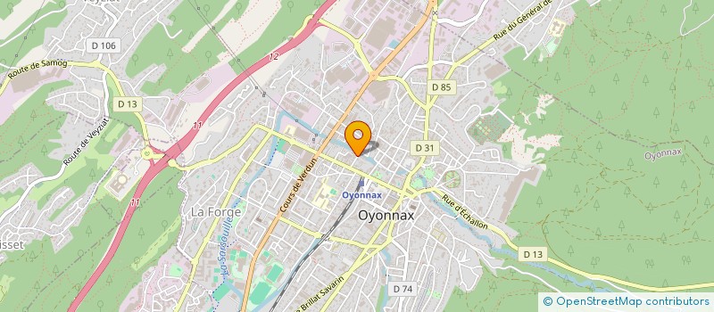 localisation de l'entreprise MK SPORT AUTO à OYONNAX