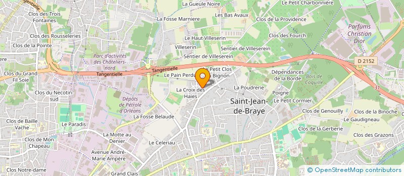 localisation de l'entreprise MK ST - HILAIRE à SAINT-JEAN-DE-BRAYE