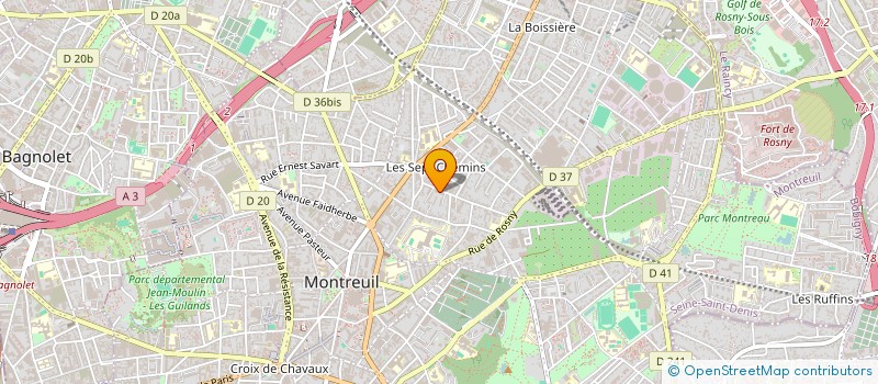 localisation de l'entreprise MK SUPERMARCHE 4 à MONTREUIL