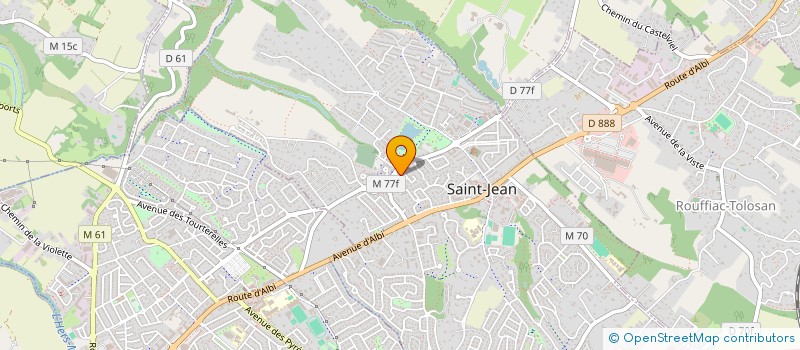 localisation de l'entreprise MK TAXI 31 à SAINT-JEAN