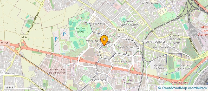 localisation de l'entreprise MK TAXI  STRASBOURG