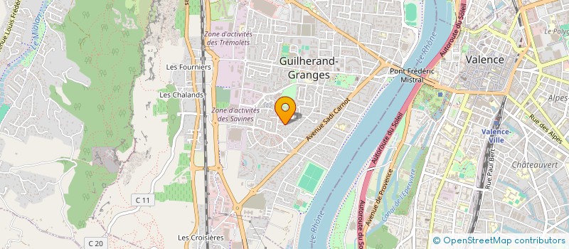 localisation de l'entreprise MK TAXI VICTOR  GUILHERAND-GRANGES