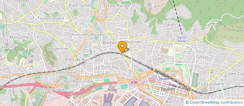 localisation de l'entreprise MK - TKB - ASSOCIATION  TOULON