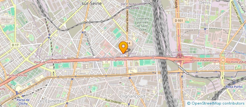 localisation de l'entreprise MK TRADING ONE à SAINT-OUEN-SUR-SEINE