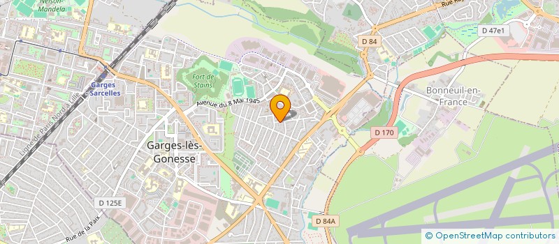 localisation de l'entreprise MK TRANS à GARGES LES GONESSE