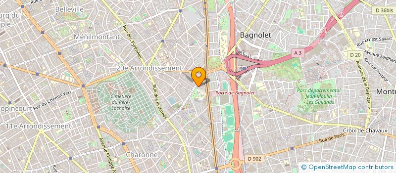 localisation de l'entreprise MK TRANS  PARIS