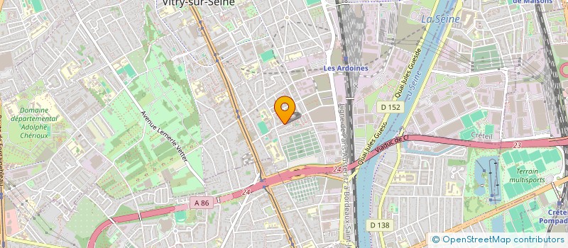 localisation de l'entreprise MK TRANSPORT  VITRY-SUR-SEINE