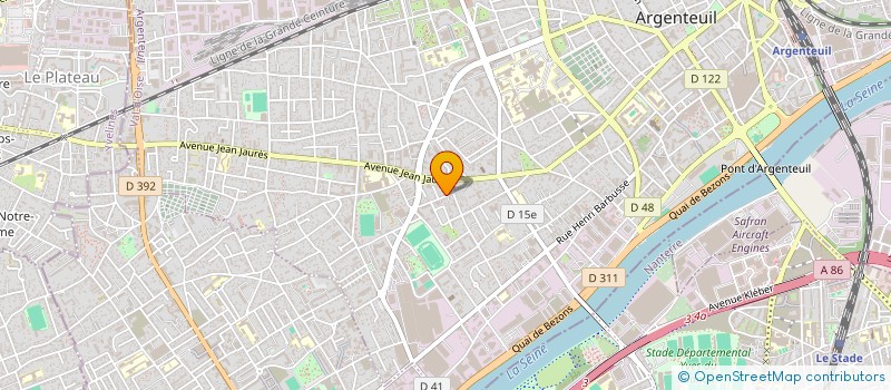 localisation de l'entreprise MK TRANSPORT  ARGENTEUIL